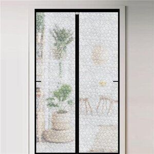 32x80 Transparent Thermal Door Curtain - Premium Magnetic Insulated